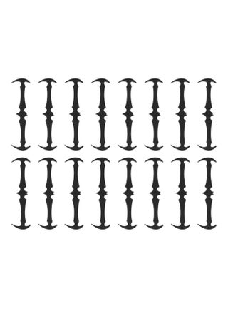 16-Piece Elastic Silicone No-tie Shoelace Black - v1519813637/N13490649V_1