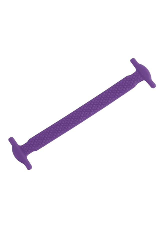 OUTAD - 16-Piece Elastic Non-tie Shoelace Purple - Image 1