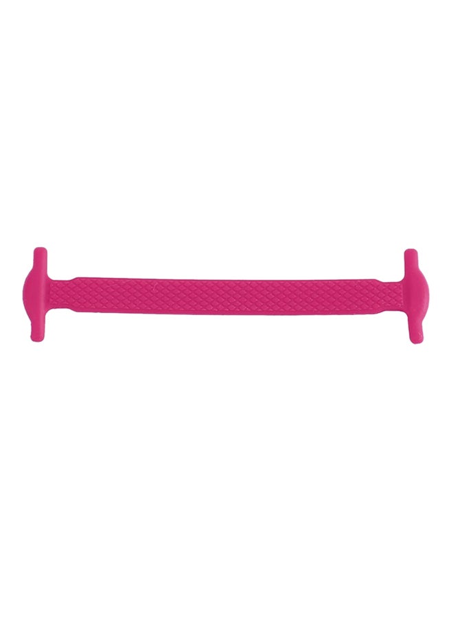 OUTAD - 16-Piece Elastic Non-tie Shoelace Pink - Image 1