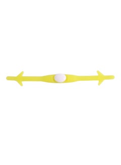 12-Piece Elastic Silicone No-tie Shoelace Set Yellow