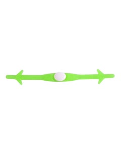 12-Piece Elastic Silicone No-tie Shoelace Set Green