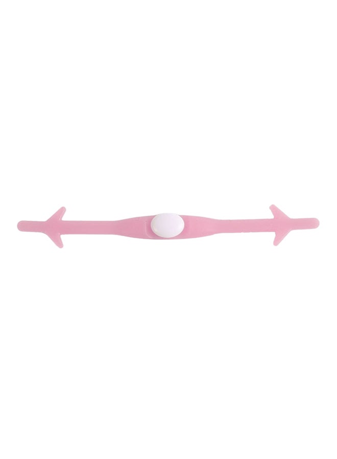 OUTAD - 12-Piece Elastic Silicone No-tie Shoelace Set Pink - Image 1