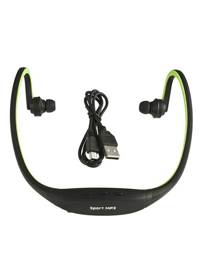 LESHP Wireless In-Ear Earphone With TF Card Slot Black/Green - Image 2