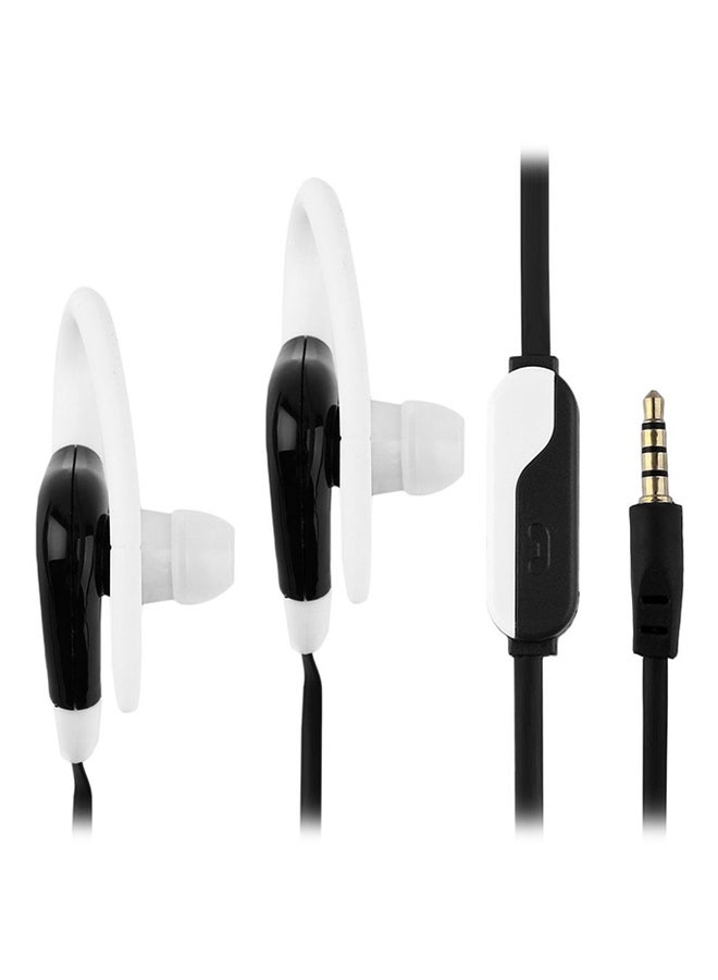 LESHP Sports Active In-Ear Wired Headset Black/White - Image 1