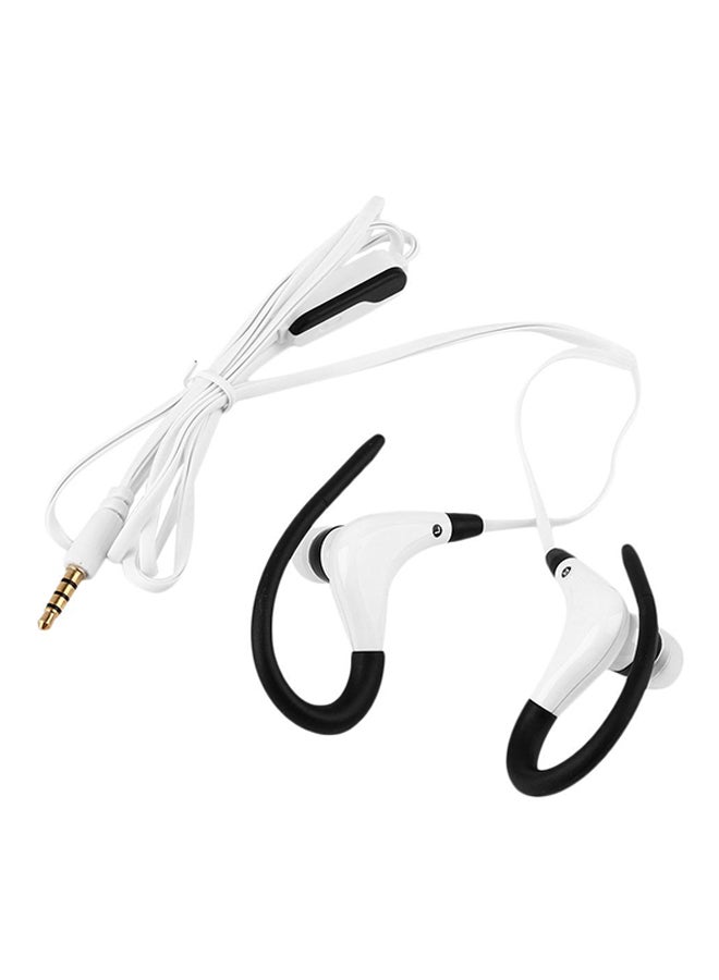 LESHP Sports Active In-Ear Wired Headset White/Black - Image 2