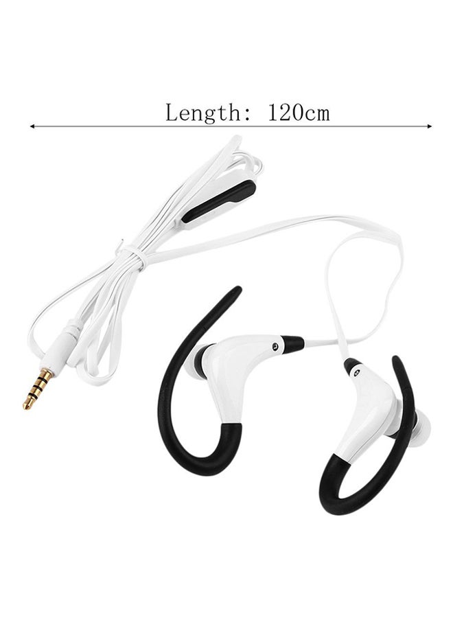 LESHP Sports Active In-Ear Wired Headset White/Black - Image 3