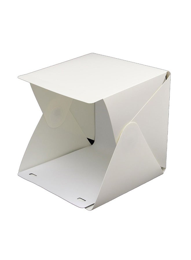 Generic Portable Mini Folding Studio Photography LED Softbox 40x40cm White  - Image 2