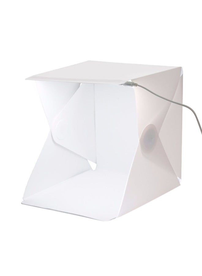 Generic Portable Mini Folding Studio Photography LED Softbox 40x40cm White  - Image 3