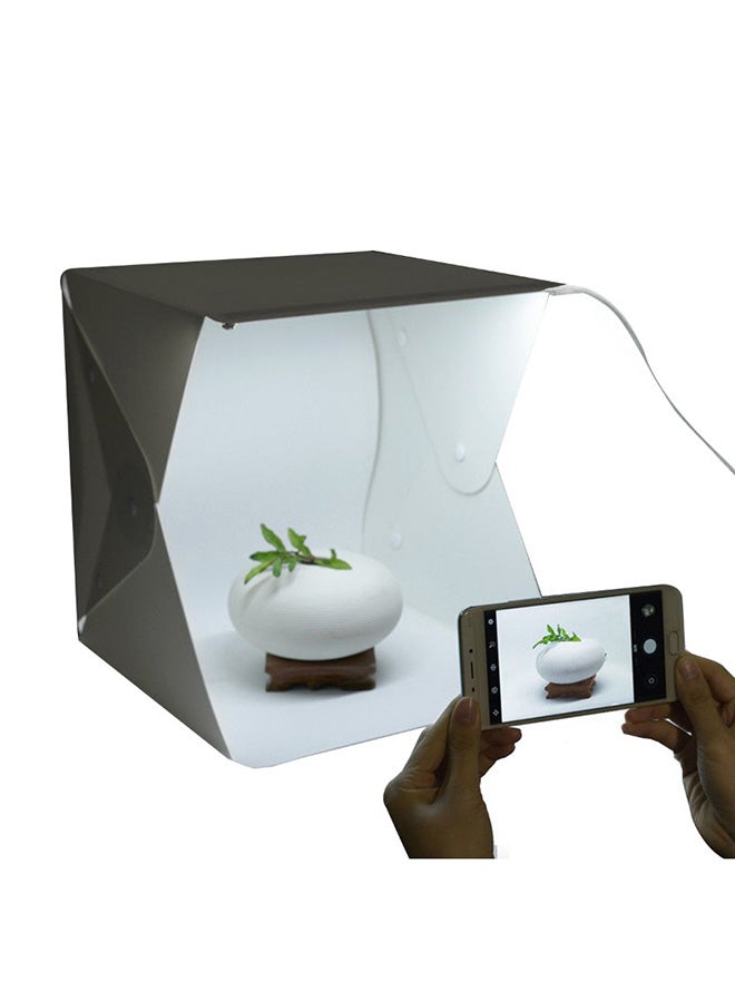Generic Portable Mini Folding Studio Photography LED Softbox 40x40cm White  - Image 4