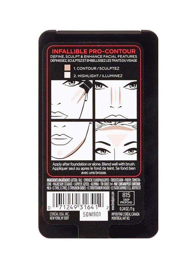 L'OREAL PARIS - Infallible Pro Contour Palette Deep Profond - Image 1