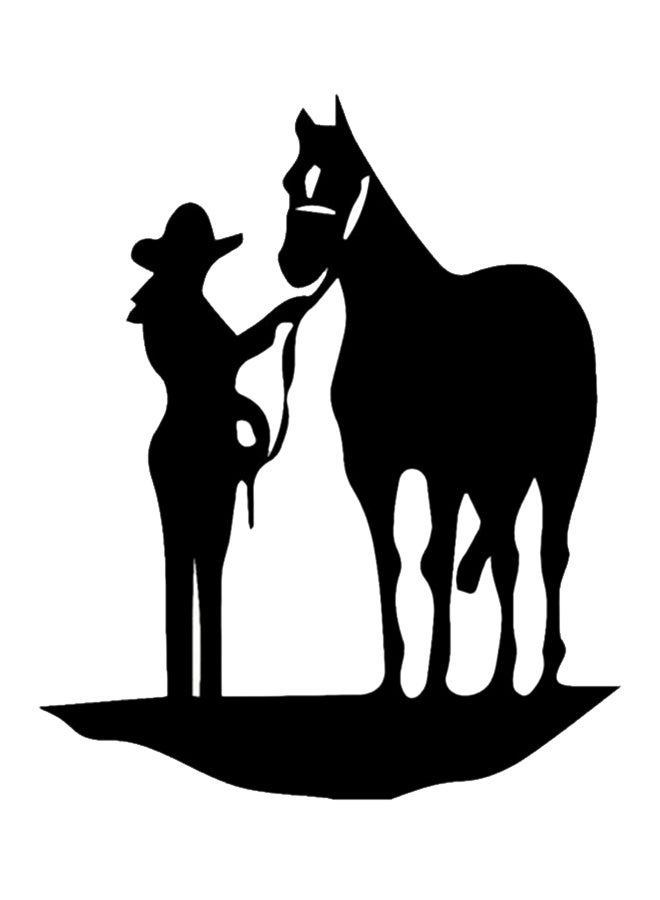 Sharpdocar - Horse Pulling Reflective Car Sticker - Image 1