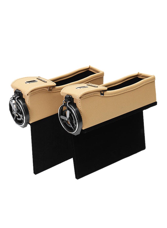 Sharpdocar - Leather Car Seat Gap Storage Box - Image 1