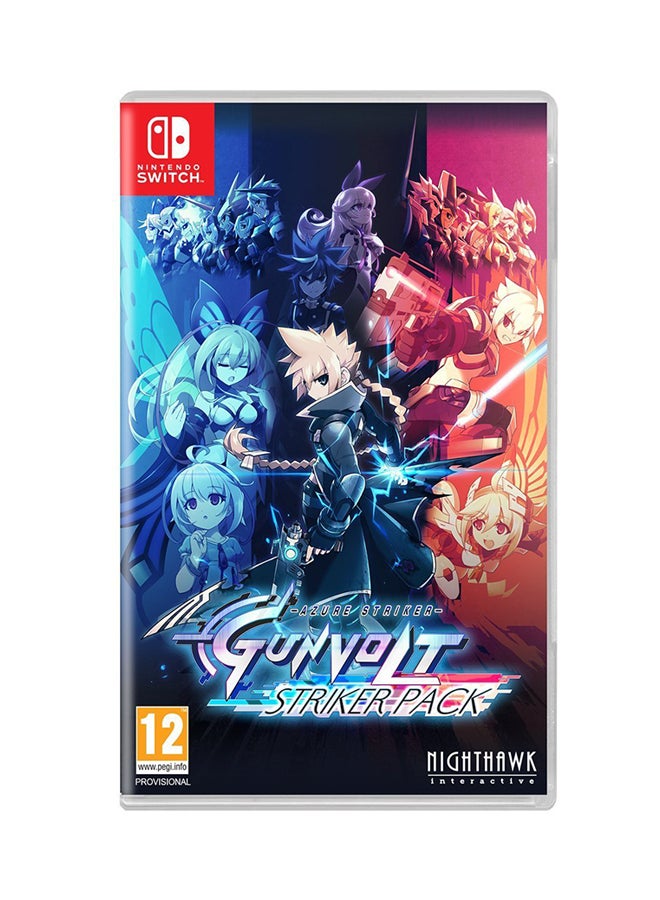 سكوير انيكس لعبة Azure Striker Gunvolt : Striker Pack (إصدار عالمي) - action_shooter - nintendo_switch  - Image 1