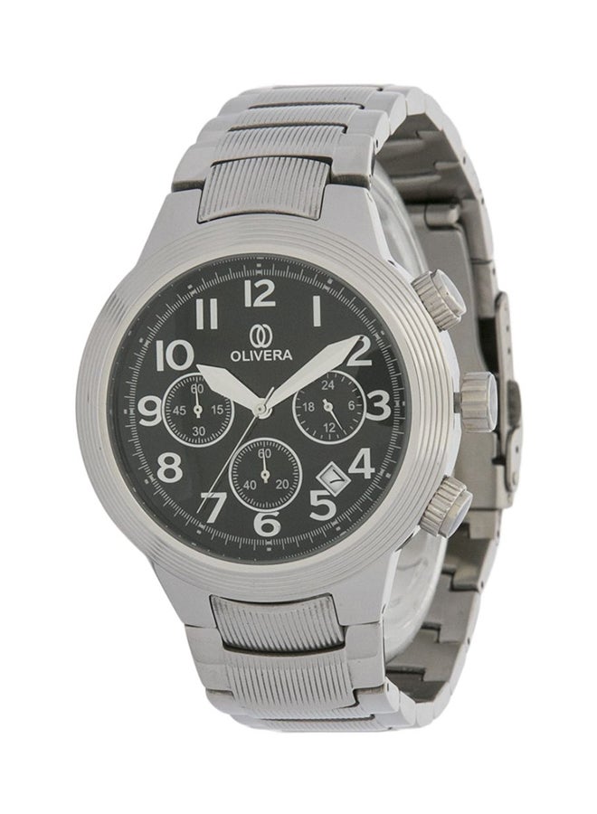 men Water Resistant Stainless Steel Chronograph Watch OG797