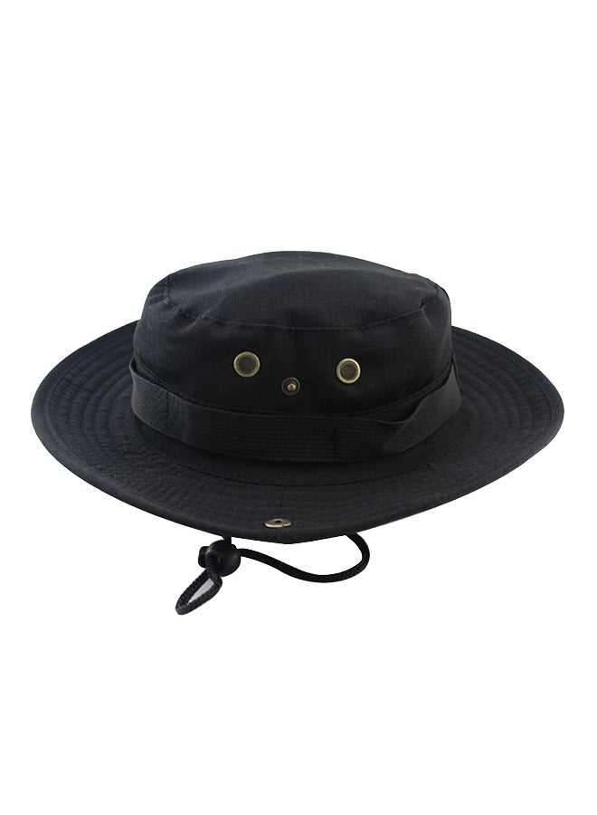 Bluelans Fishing Boonie Cap Black 
