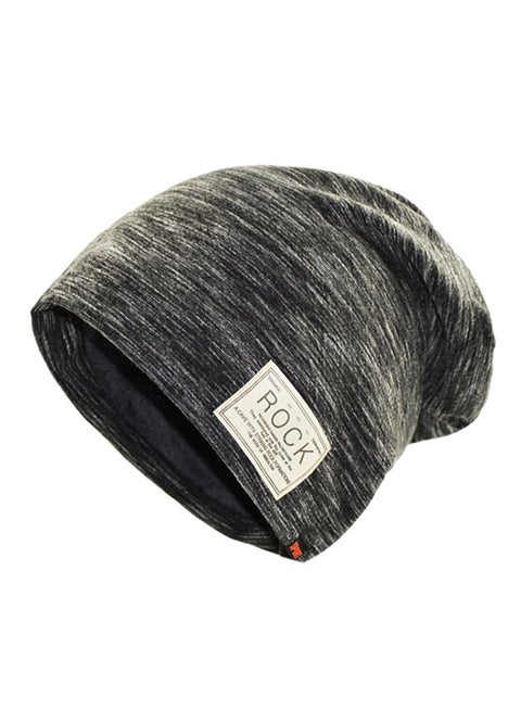 Rock Patch Beanie Black