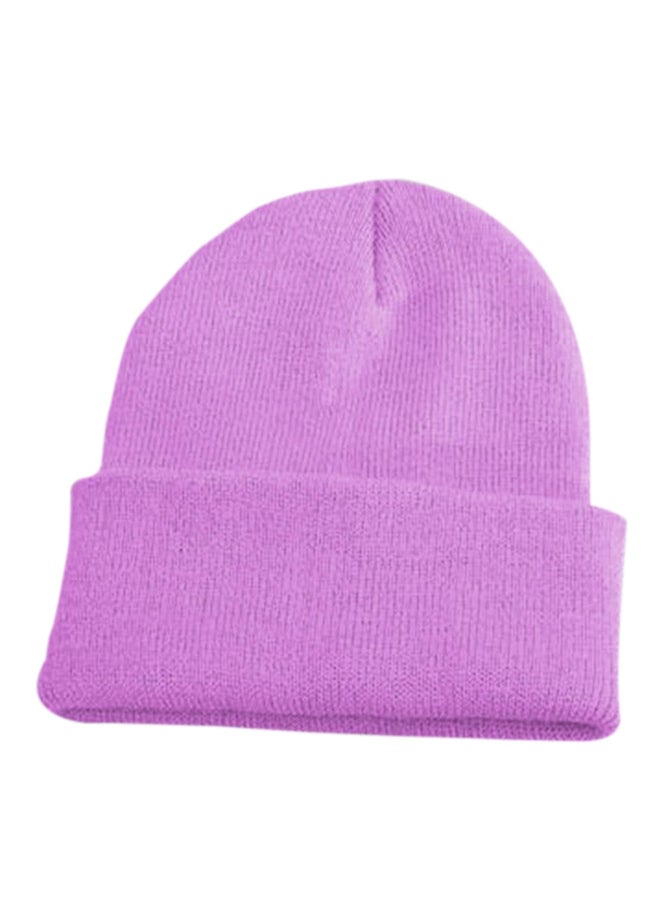 Bluelans Knitted Ski Beanie Light Purple 