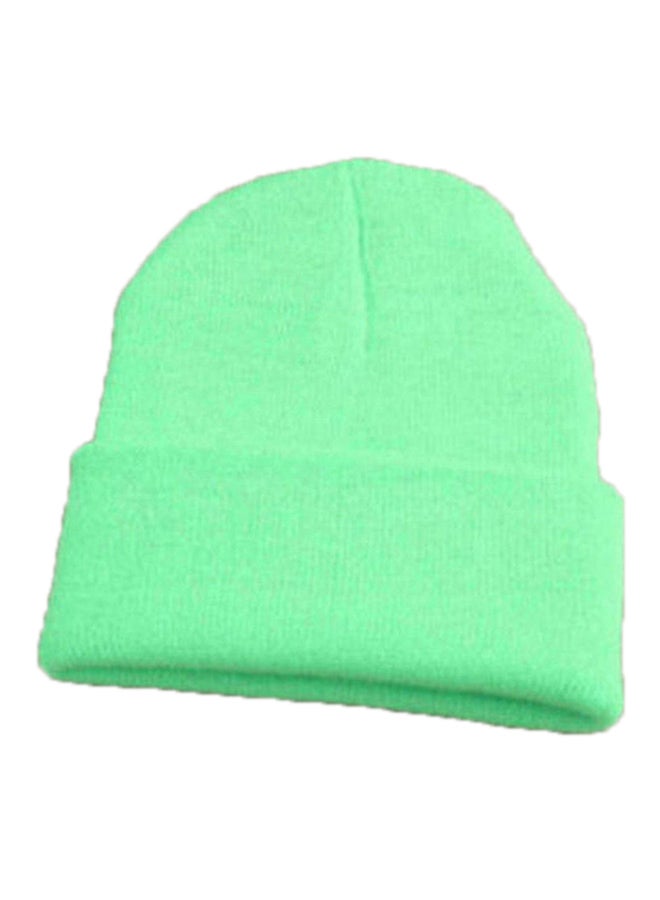 Bluelans Knitted Ski Beanie Fluorescence Green 