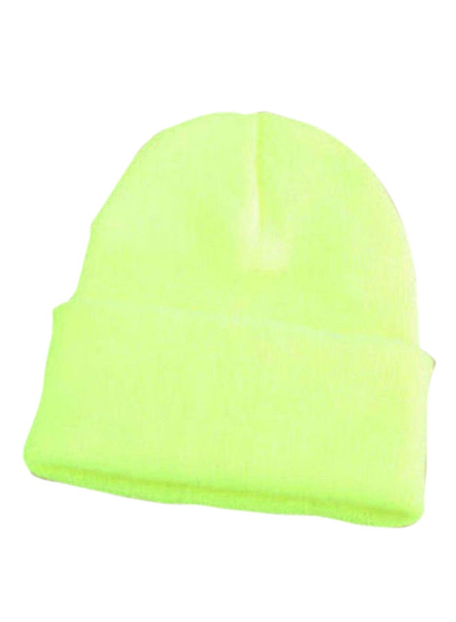 Bluelans Knitted Ski Beanie Fluorescence Yellow 