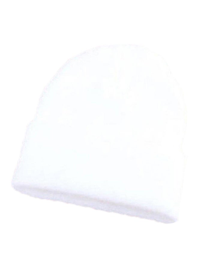 Bluelans Knitted Ski Beanie White 