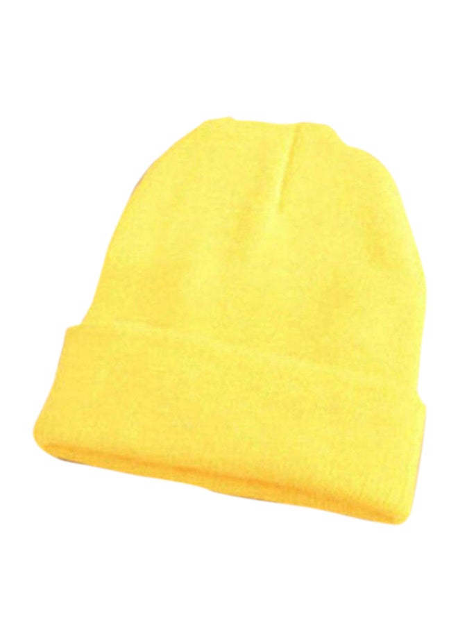 Bluelans Knitted Ski Beanie Chicken Yellow 
