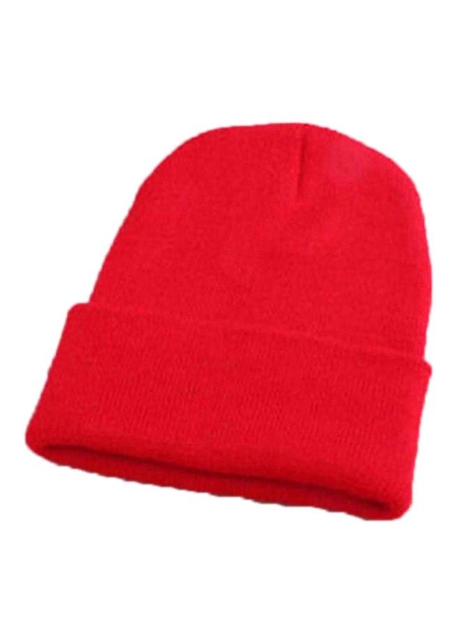 Bluelans Knitted Ski Beanie Red