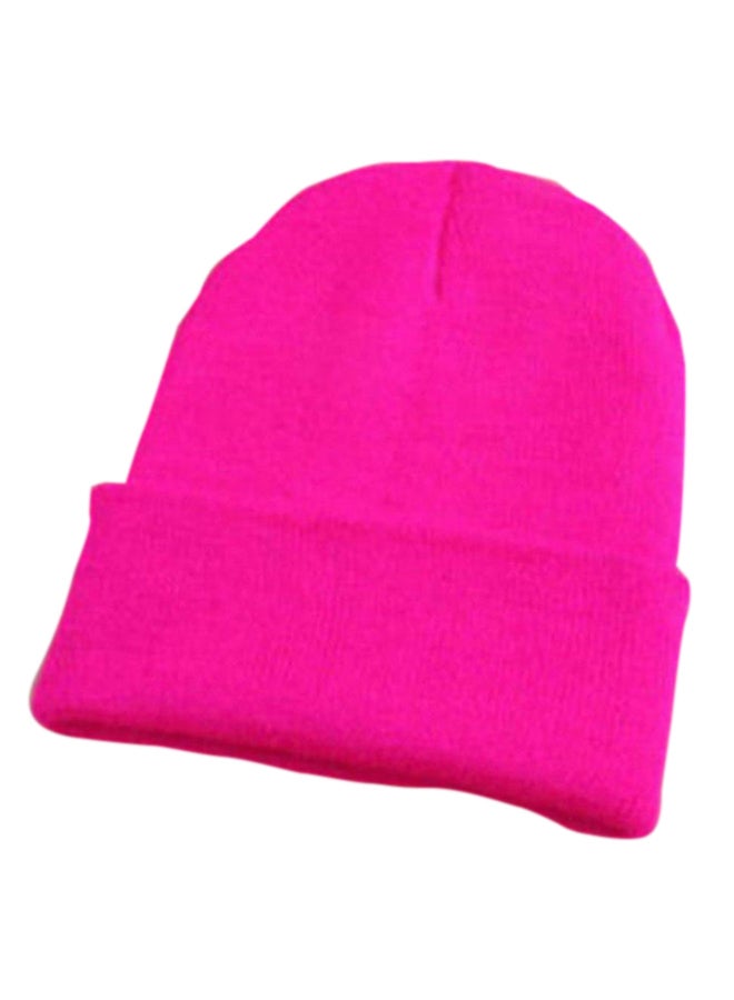 Bluelans Knitted Beanie Red Rose 