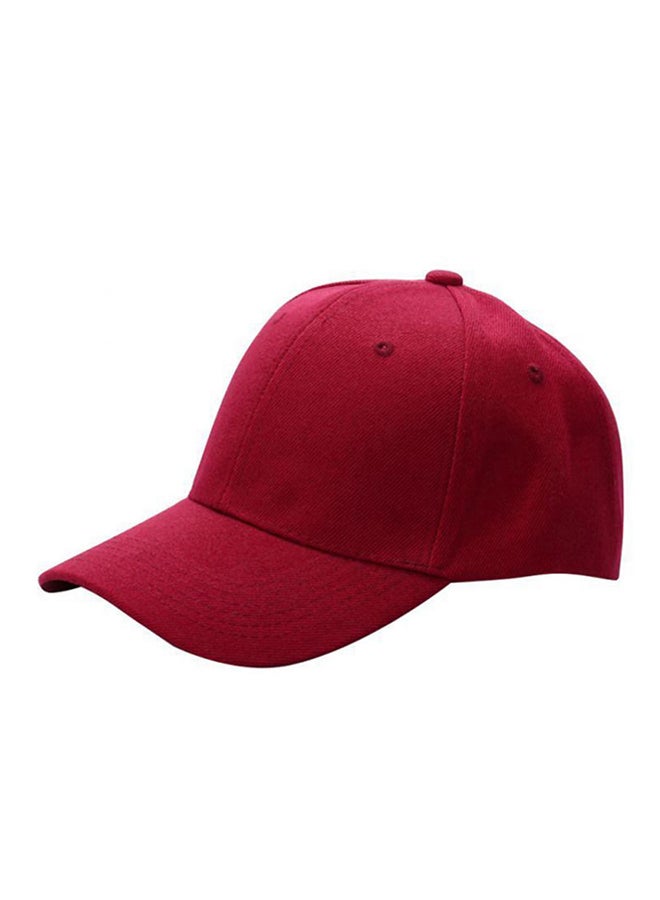Bluelans Snapback Hip-Hop Cap Wine Red 