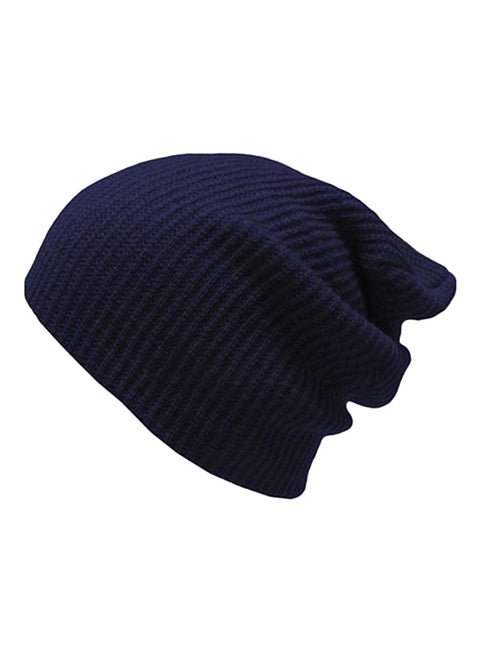 Knitted Beanie Dark Blue