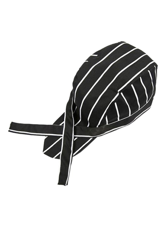 Bluelans Professional Chef Hat Black Stripes 