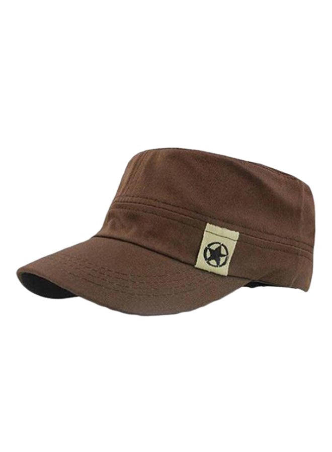 Bluelans Star Pattern Adjustable Baseball Cap Coffee