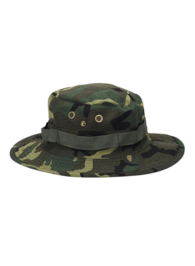 Bluelans Woodland Fishing And Hiking Boonie Hat Camouflage & Army Green 