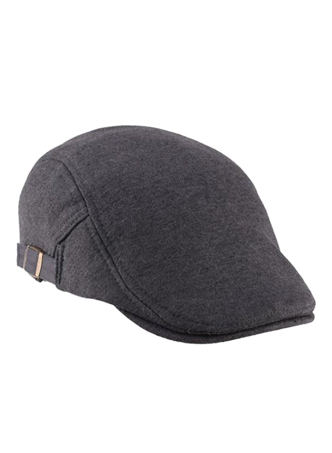 Bluelans Duckbill Flat Cap Dark Grey 