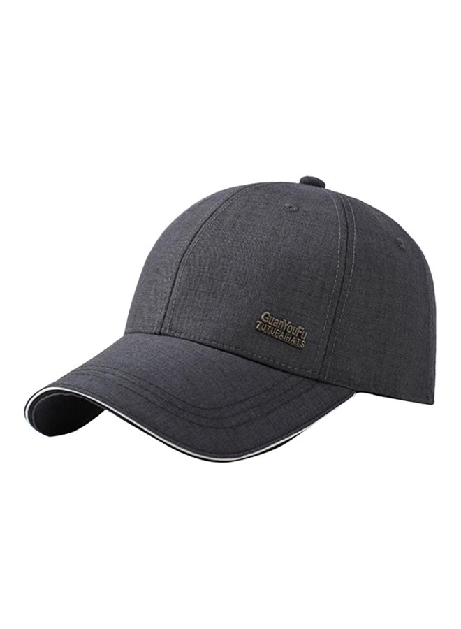 Bluelans Adjustable B-Boy Snapback Hip-Hop Cap Dark Grey