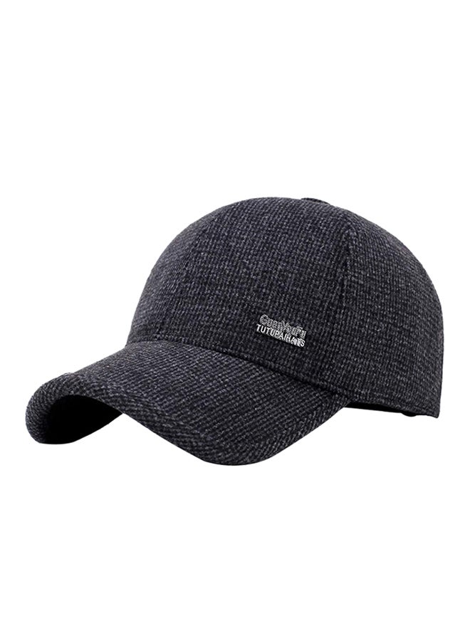 Bluelans Adjustable Snapback Ear Flap Hiking Cap Black 