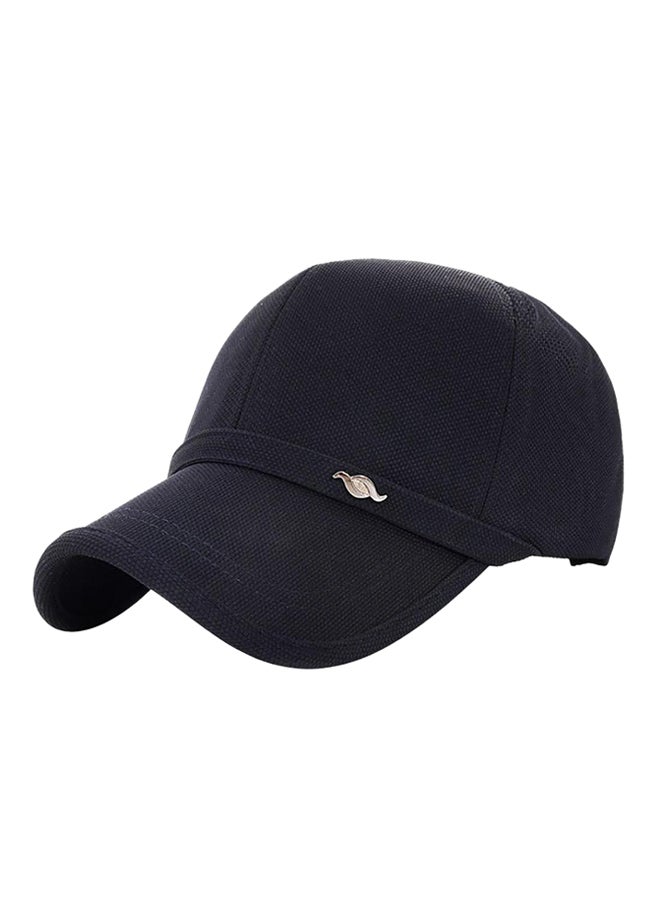Bluelans Adjustable Snapback Baseball Cap Navy Blue 