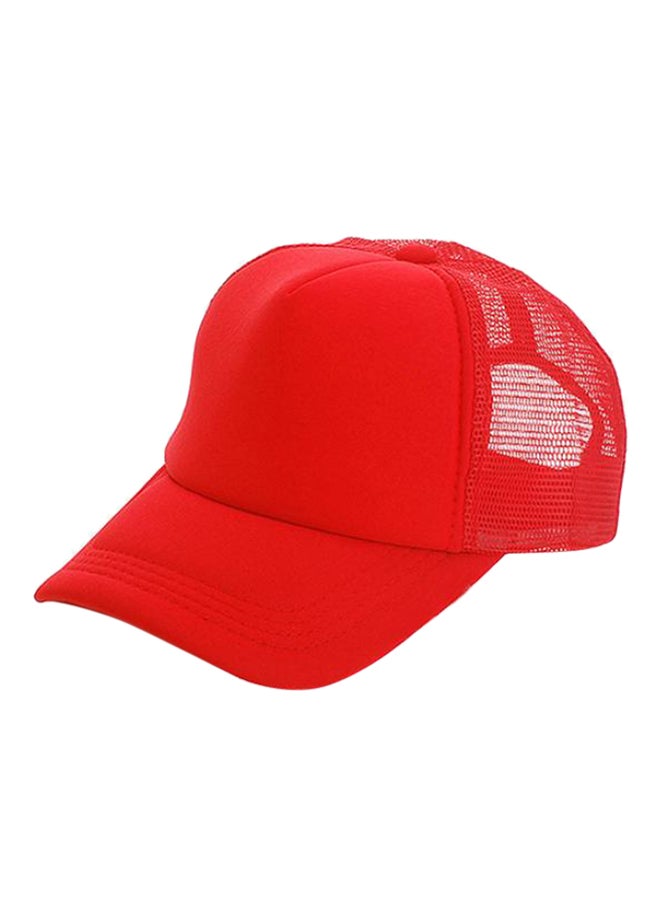 Bluelans Adjustable Trucker Baseball Cap Red