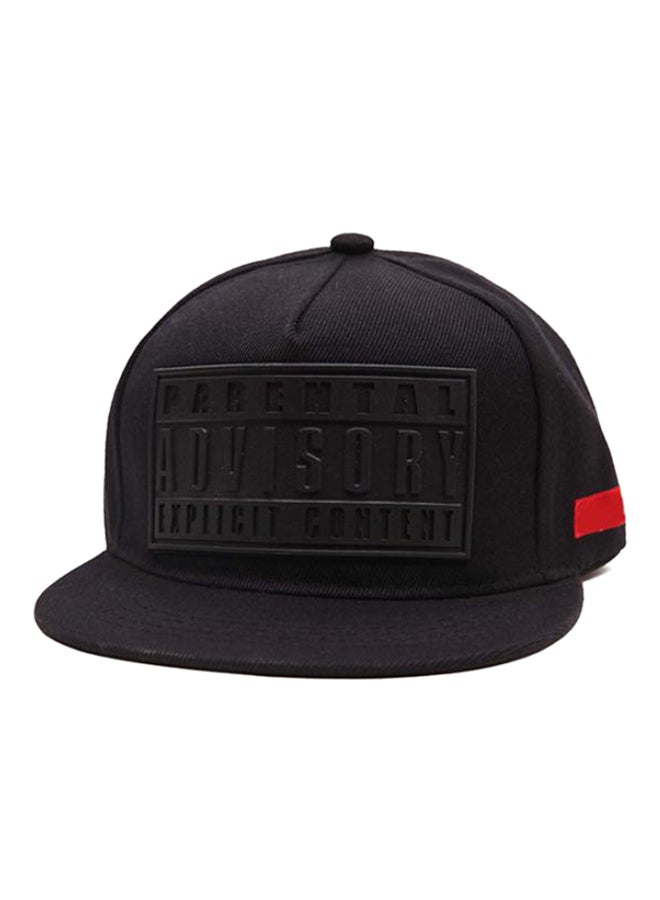 Bluelans Parental Advisory Snapback Baseball Cap Black 