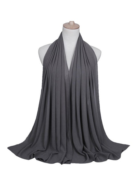 Long Scarf Hijab Dark Grey