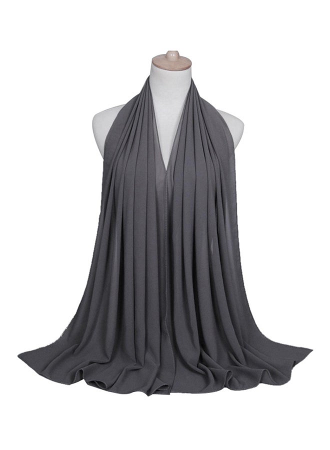 Bluelans - Long Scarf Hijab Dark Grey - Image 1