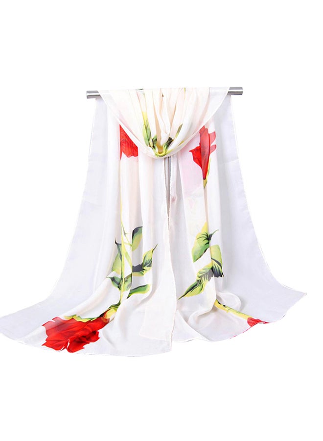 Bluelans - Rose Printed Wrap Beige - Image 1