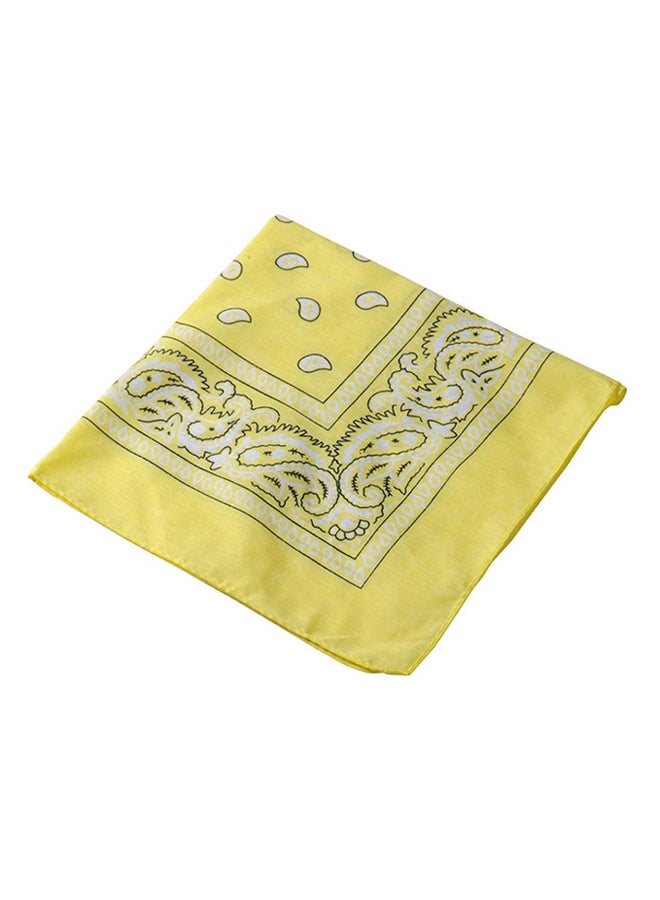Bluelans - Paisley Print Bandana Yellow - Image 1