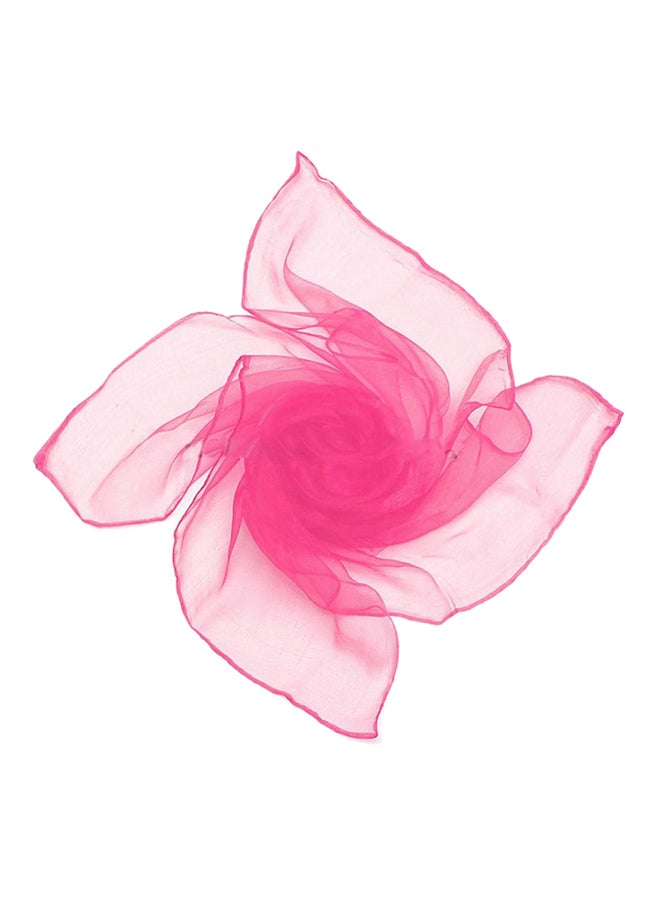 Bluelans - Pure Candy Color Soft Square Scarf Rose Red - Image 1
