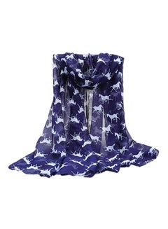 Navy Blue/White