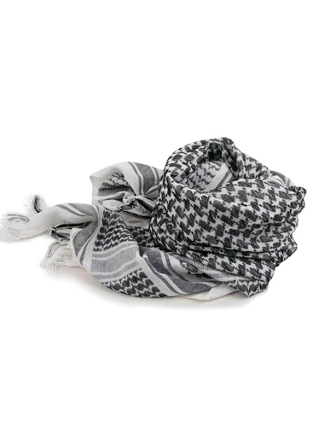 Bluelans - Plaid Pashmina Scarf White - Image 1