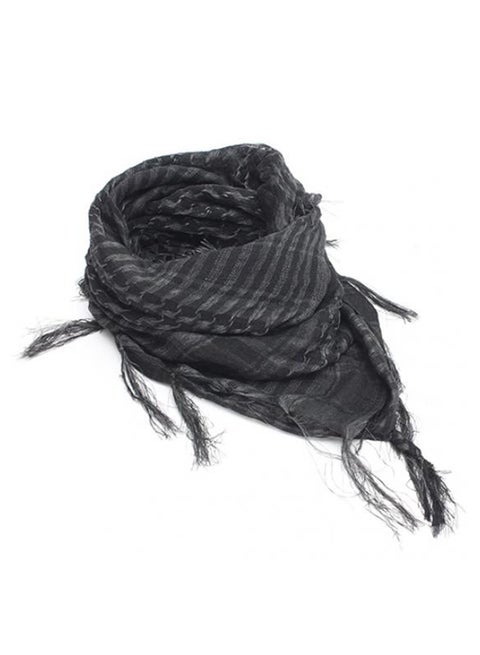 Plaid Pashmina Scarf Grey