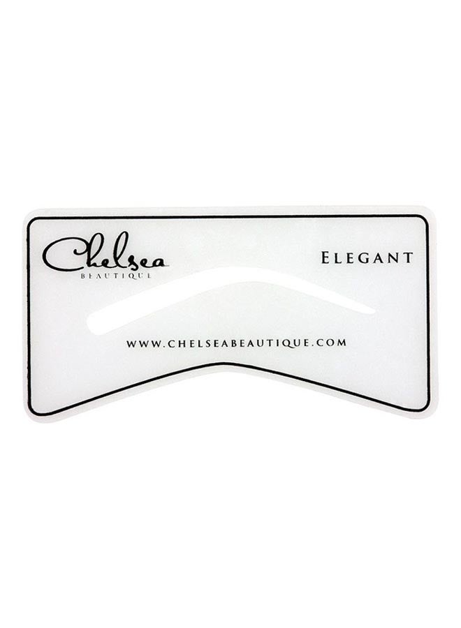 Chelsea Beautique 6-Piece Brow Stencil Set Clear 