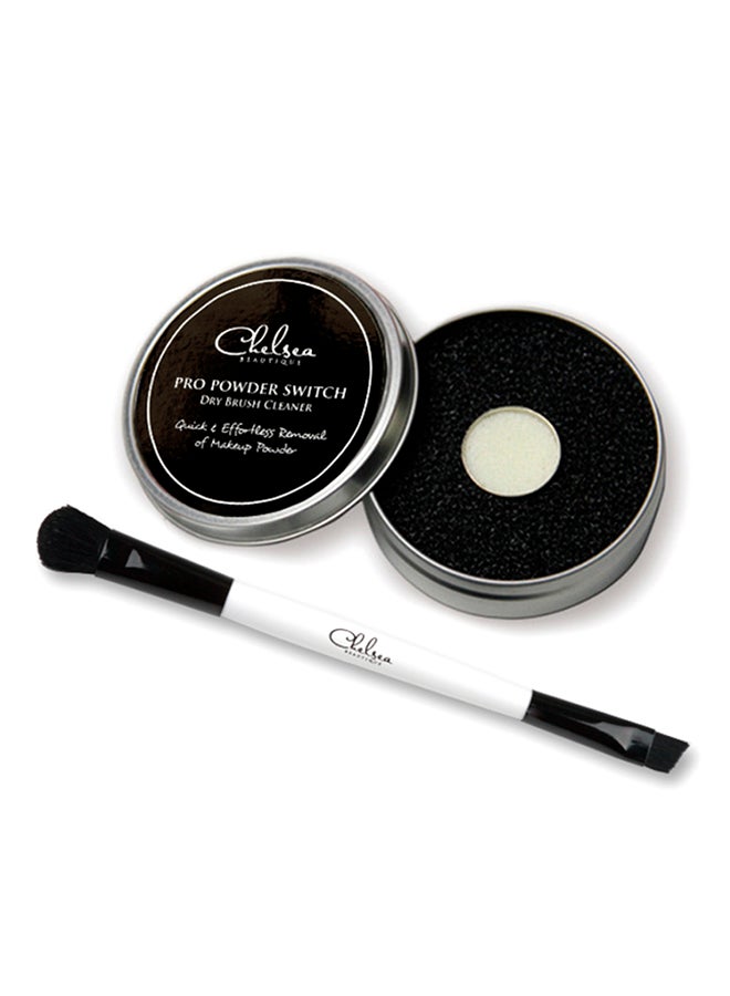 Chelsea Beautique Pro Powder Switch Dry Brush Cleaner Black