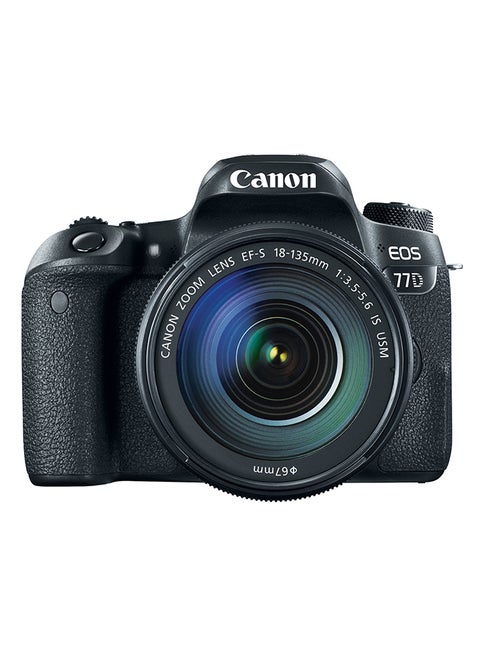 EOS 77D DSLR With EF-S 18-135mm f/3.5-5.6 IS USM Lens 24.2MP ,LCD Touchscreen, Built-In Wi-Fi, NFC And Bluetooth