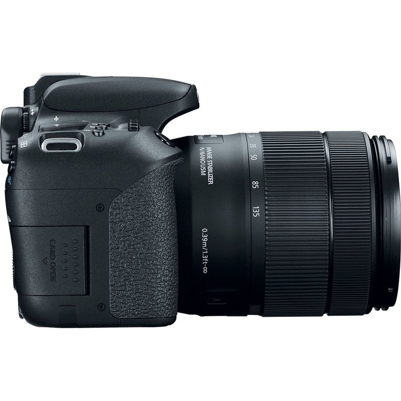 EOS 77D DSLR With EF-S 18-135mm f/3.5-5.6 IS USM Lens 24.2MP ,LCD Touchscreen, Built-In Wi-Fi, NFC And Bluetooth